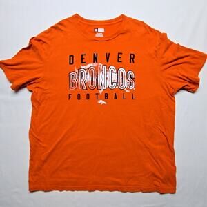 Denver Broncos Football Shirt NFL Team Apparel Orange Graphic Tee 2XL